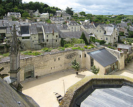 A view of the village from the chateau