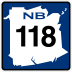 Route 118 marker