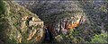 Panorama photo of Morialta Conservation Park, including falls.