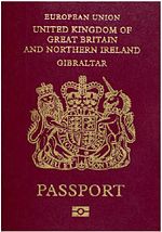 Miniatura para Pasaporte gibraltareño