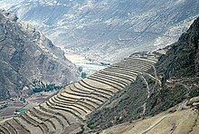 Cultivated terraces at Pisacu, Peru Pisac Terrassen medium.jpg