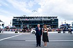 President Trump and the First Lady at the NASCAR Daytona 500 Race (49553102707).jpg