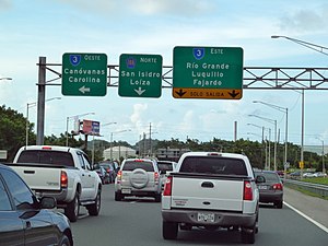 PR-9188 north at PR-3 and PR-188 intersection in Canóvanas