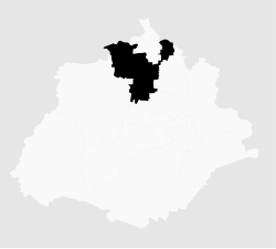 Municipality location in Aguascalientes