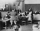 הרמן גרינג מעיד במשפט הנאשמים בהצתת הרייכסטאג. 1934.