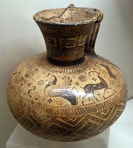 Oinochoe in the Wild Goat style. National Etruscan Museum