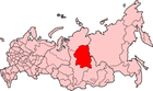 แผนที่แสดงเขตปกครองตนเองเอเวนค์ในประเทศรัสเซีย