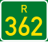 Streeksroete R362 shield