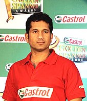 Sachin Tendulkar is the leading run-scorer and century maker in Test cricket Sachin at Castrol Golden Spanner Awards.jpg