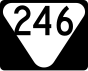 Маркер State Route 246