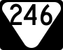 State Route 246 marker