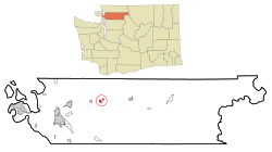 Location of Hamilton, Washington