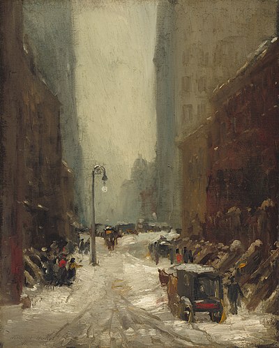 Snow in New York, 1902, oil on canvas, National Gallery of Art, Washington, DC
