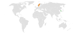 alt=대한민국과 스웨덴의 위치