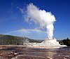 Castle Geyser erupts