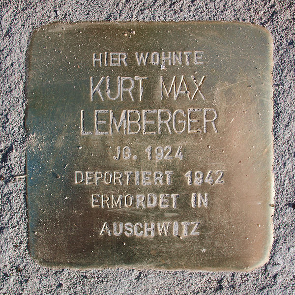 File:Stolperstein-Schwäbisch Gmünd-Kurt Max Lemberger.jpg