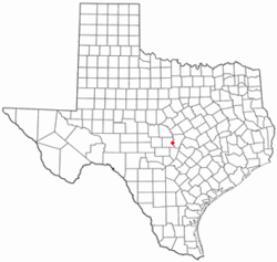 Location of Kingsland, Texas
