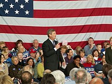 Vilsack campaigns for Hillary Clinton in January 2008 Tom Vilsack stumps for Hillary Clinton.jpg