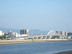 吉島地区（北西側）から。