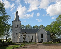 Västra Broby kyrka i april 2011