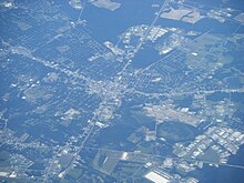 Aerial view of Valdosta Valdosta GA from airplane.jpg