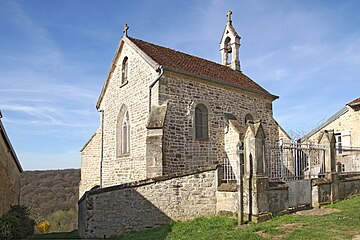 Chapelle et enclos côté village (nord-est).