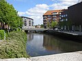 The stream of Vejle Å cuts through the city.