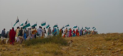 Walk for land rights, Chambal, 2009