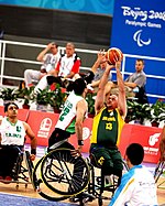 Jeux Paralympiques d'été 2008, match entre l'Afrique du Sud et l'Iran.