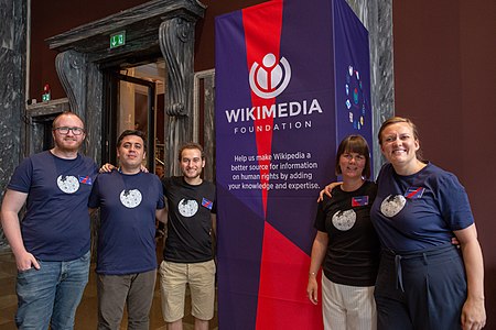 Wikimedian group at Oslo Freedom Forum 2018.