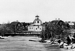 Ytterstfors kyrka på 1870-talet.