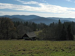 Špičák a Hvězda ze svahu Křemenné