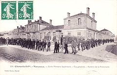 École Primaire Supérieure de Marennes (Charente-Maritime), rentrée de la promenade