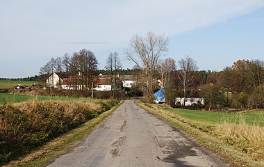 Route vers Čenkov u Bechyně.