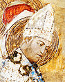 Папа Климент VI, фреска из капеле Светог Марцијала од Лиможа, која се налази у саставу Папске палате у Авињону. Фреска је из XIV века, насликао ју је Марио Ђованети.