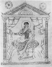 Изображение Констанция II в Хронографе 354 года