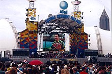 The grandstand at Centennial Olympic Park 1996 Olympics Global Village featuring Carlos Santana by Don Ramey Logan.jpg