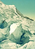 Mont Blanc, Chamonix Valley, Francie, 1890-1910