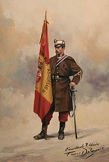 A soldier of the 31st Infantry Regiment of the Spanish Army during the Hispano-Moroccan War, by Augusto Ferrer-Dalmau Asturias (2).jpg