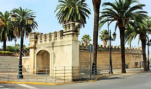 East end of the semi-bastion next to the Palmas Gate