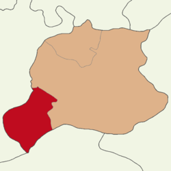 Map showing Demirözü District in Bayburt Province