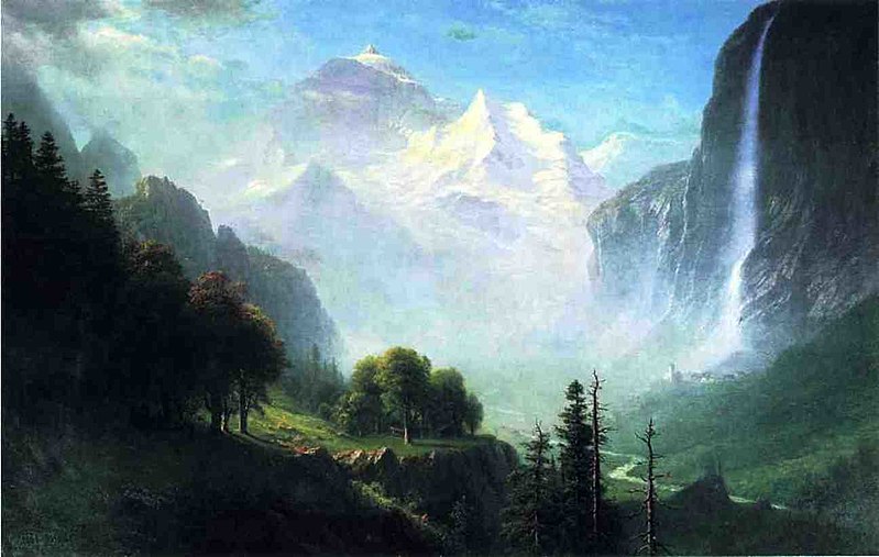 Archivo: Albert Bierstadt Staubbach Cerca Lauterbrunnen Switzerland.jpg