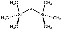 Stereo structural formula of bis(trimethylsilyl)sulfide