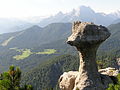 Steinerne Agnes, dahinter der Watzmann