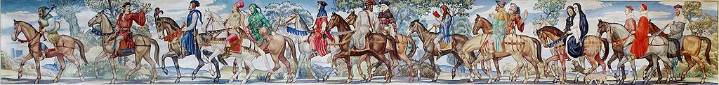 The Canterbury Tales mural