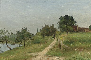 Chemin au bord du lac