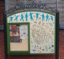Community noticeboard in Chuckery