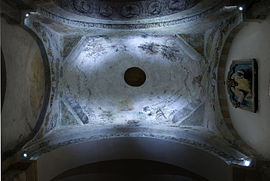 The interior of the dome of the church of Sainte-Agathe