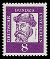 Briefmarken-Jahrgang 1961 der Deutschen Bundespost Berlin, Johannes Gutenberg