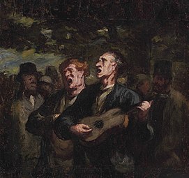 Chanteurs de rue, 1856-1862, Honoré Daumier